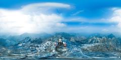 117武当山_武当山金顶雪景 正面